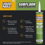 Liquid Nails Subfloor and Deck 10 oz. Tan Low VOC Construction Adhesive (LN-902)
