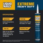 Liquid Nails Extreme Heavy Duty 10 oz. White Interior and Exterior Construction Adhesive (LN 907)