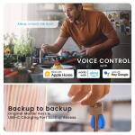 Lockly Vision 2K Video Zeno Matte Black Deadbolt Wi-Fi Doorbell Smart Lock