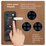 Lockly Vision 2K Video Zeno Matte Black Deadbolt Wi-Fi Doorbell Smart Lock