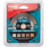 MakitaTurbo Rim Diamond Blade for General Purpose 4 in. 