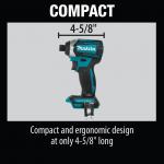 Makita 18V LXT Lithium-Ion Brushless 1/4 in. Cordless Impact Driver with Quick-Shift Mode and 3 Speed Settings (Tool Only)