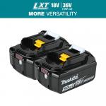 Makita18V LXT Lithium-Ion 5.0 Ah High Capacity Battery Pack with LED Charge Level Indicator (2-Pack)