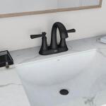 American Standard Matte Black Rumson 4 in. Centerset 2-Handle Bathroom Faucet