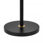 Hampton Bay 65 in. Alderston Adjustable Standard Floor Lamp in Matte Black and Antique Brass