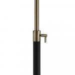 Hampton Bay 65 in. Alderston Adjustable Standard Floor Lamp in Matte Black and Antique Brass