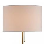 Hampton Bay 65 in. Alderston Adjustable Standard Floor Lamp in Matte Black and Antique Brass