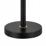 Hampton Bay 26 in. Alderston Matte Black and Antique Brass Adjustable Table Lamp