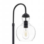 Home Decorators Collection 23.5-inch Bakerston Table Lamp in Matte Black with Clear Glass Shade