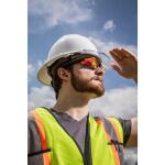 MAXIMUM SAFETY Performance Red Full View Mirrored Safety Eye Wear (MX1061-VPD5)