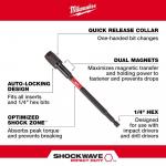 MilwaukeeMagnetic Locking Bit Holder SHOCKWAVE Impact Duty 6 in. 