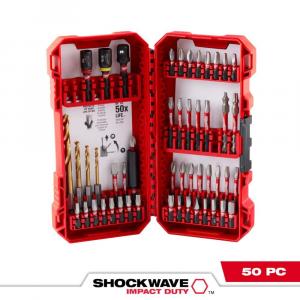 Milwaukee (50-Piece) SHOCKWAVE Impact Duty Alloy Steel Screw Driver Drill Bit Set