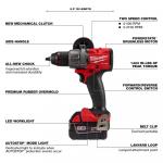 Milwaukee Hammer Drill Driver Kit M18 FUEL 18V Lithium-Ion Brushless Cordless 1/2 in.