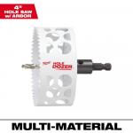 MilwaukeeHOLE DOZER Bi-Metal 4 in. Hole Saw with 3/8 in. Arbor and Pilot Bit