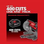 Milwaukee M18 FUEL 18V 10 Inch Lithium-Ion Brushless Cordless Miter Saw Kit with Dual Bevel, Sliding Compound, and 8.0 Ah Battery