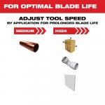 Milwaukee.Titanium Bi-Metal 1-3/8 in Universal Fit Wood and Metal Cutting Multi-Tool Oscillating Blade (1-Pack)