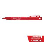 Milwaukee INKZALL Red Fine Point Jobsite Permanent Marker (48-22-3170)