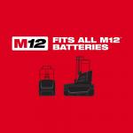 MIlwaukee M12 12V Cordless Lithium-Ion 3/8-Inch Drill/Driver Kit with Tool Bag, Two 1.5 Ah Batteries, and Charger