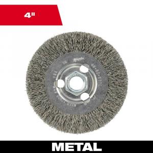 Milwaukee Crimped Wire Wheel Brush 4 in.