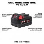 Milwaukee M18 18-Volt Ah Lithium-Ion XC 5.0 Extended Capacity Battery Pack