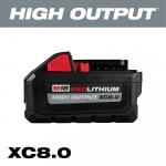 Milwaukee M18 18-Volt 8.0 Lithium-Ion HIGH OUTPUT XC Ah Battery 