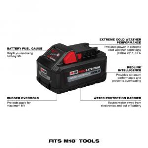 Milwaukee M18 18-Volt 8.0 Lithium-Ion HIGH OUTPUT XC Ah Battery 