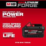 Milwaukee M18 18V Lithium-Ion REDLITHIUM FORGE XC 8.0 Ah Battery Pack (48-11-1881)