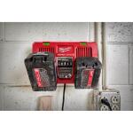 Milwaukee M18 18-Volt Lithium-Ion Dual Bay Rapid Battery Charger (48-59-1802)