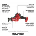 Milwaukee M18 FUEL 18V Lithium-Ion Brushless Cordless HACKZALL Reciprocating Saw (Tool Only)