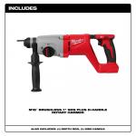 Milwaukee M18 18V Cordless Brushless Lithium-Ion 1 in. SDS-Plus Rotary Hammer with D-Handle (Tool-Only)