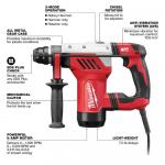 Milwaukee 1-1/8 in. Corded SDS-Plus Rotary Hammer