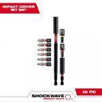 Milwaukee(10-Piece) SHOCKWAVE Impact Duty Alloy Steel Screw Driver Bit Set 