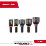 Milwaukee(5-Piece) SHOCKWAVE Impact Duty Alloy Steel Magnetic Insert Nut Driver 