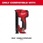 Milwaukee1 in. Insulated Cable Staples (600 Per Box) for M12 Cable Stapler