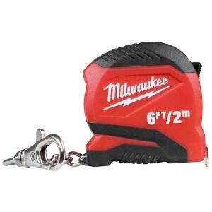 Milwaukee 6 ft. Keychain Compact Tape Measure (48-22-1706)