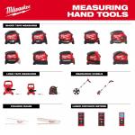 Milwaukee25 ft. Compact SAE Tape Measure with Fractional Scale and 9 ft. Standout