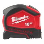 Milwaukee16 ft. Compact Auto Lock SAE Tape Measure with Fractional Scale and 9 ft. Standout