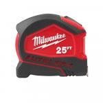 Milwaukee25 ft. SAE Compact Auto Lock Tape Measure with Fractional Scale and 9 ft. Standout