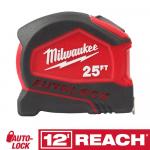 Milwaukee25 ft. SAE Compact Auto Lock Tape Measure with Fractional Scale and 9 ft. Standout