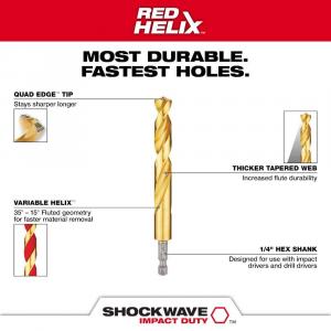 Milwaukee(7-Piece) SHOCKWAVE Impact Duty Titanium Drill Bit Set 