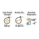 HDX 14 in. Zip Ties, Natural (20-Pack) (FT-370ST(20))