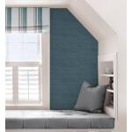 NuWallpaper Peel and Stick Blue Luxe Faux Grasscloth Peel and Stick Vinyl Wallpaper Roll (NU6004)
