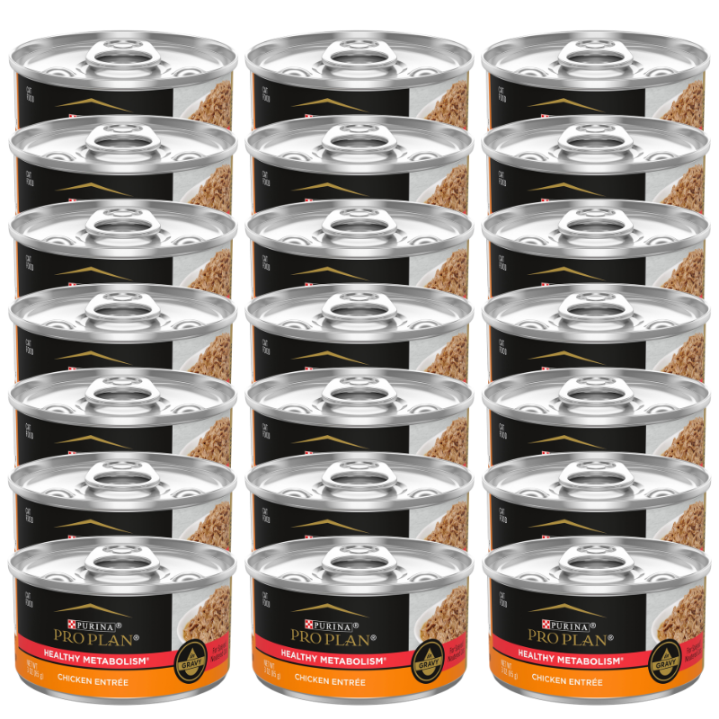 Purina Pro Plan Healthy Metabolism Adult Wet Cat Food - High-Protein, With Vitamins, Chicken