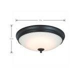 Hampton Bay Clifton 13 in. Selectable LED Flush Mount Oil Rubbed Bronze Finish (HUI8011LL-6/ORB)