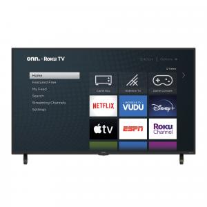 onn. 43” Class LED Roku Smart TV HDR 4K UHD (2160P)