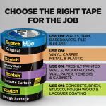 3M Scotch 1.41 in. x 60.1 yds. Heavy-Duty Grade Masking Tape (4 Rolls/Pack) (2020+-36EP4)