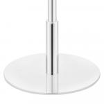 Hampton Bay 58 in. Ganton Standard Floor Lamp with Polished Nickel Finish and Hardback Drum Linen Shade for Living Room