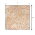 TrafficMaster Portland Stone Beige 18 in. x 18 in. Glazed Ceramic Floor and Wall Tile (17.44 sq. ft./case) (PT011818HD1PV)