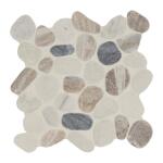 MSI Puebla Greige Pebble 12 in. x 12 in. Tumbled Marble Mesh-Mounted Mosaic Floor and Wall Tile (0.91 sq. ft./Each) (PEB-PUEGREI)
