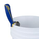 QEP 1/4 in. x 1/4 in. x 1/4 in. Comfort Grip Square-Notch Margin Flooring Trowel with Bucket Hook (42114)